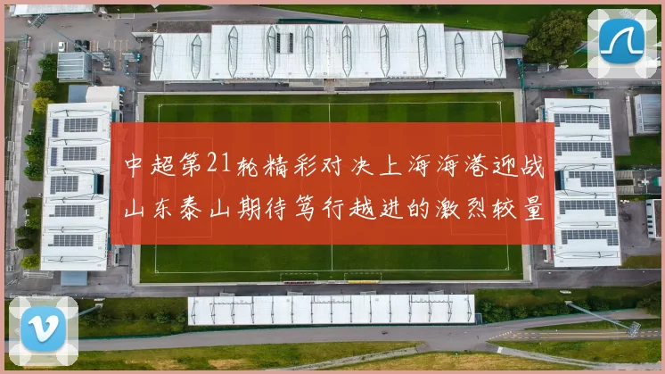 中超第21轮精彩对决上海海港迎战山东泰山期待笃行越进的激烈较量